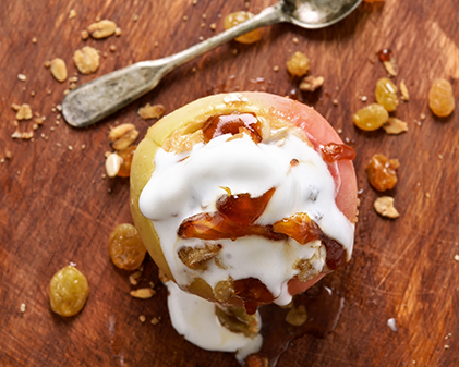  Caramel, Nectarine and Granola Sundae