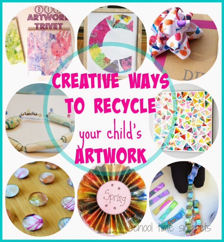 15 Creative Ways to Recycle Your Child's Artwork School Time Snippets