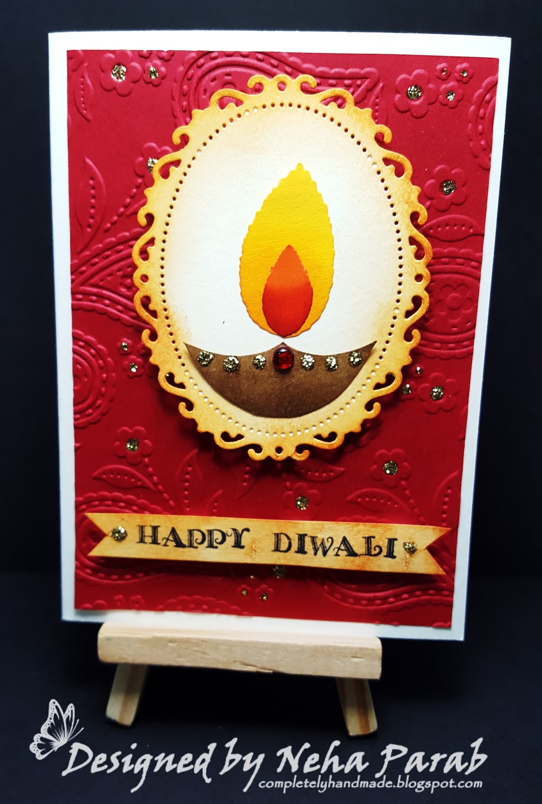 completely handmade diwali cards day 3