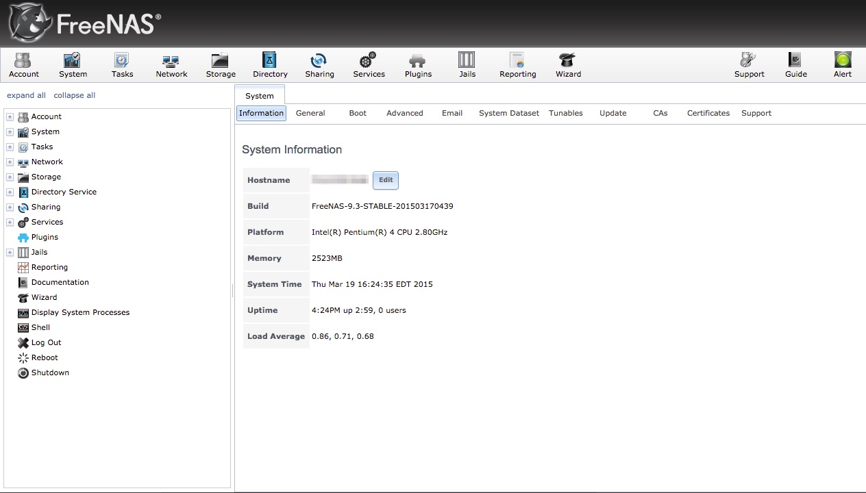 FreeNAS putting that old hardware to work