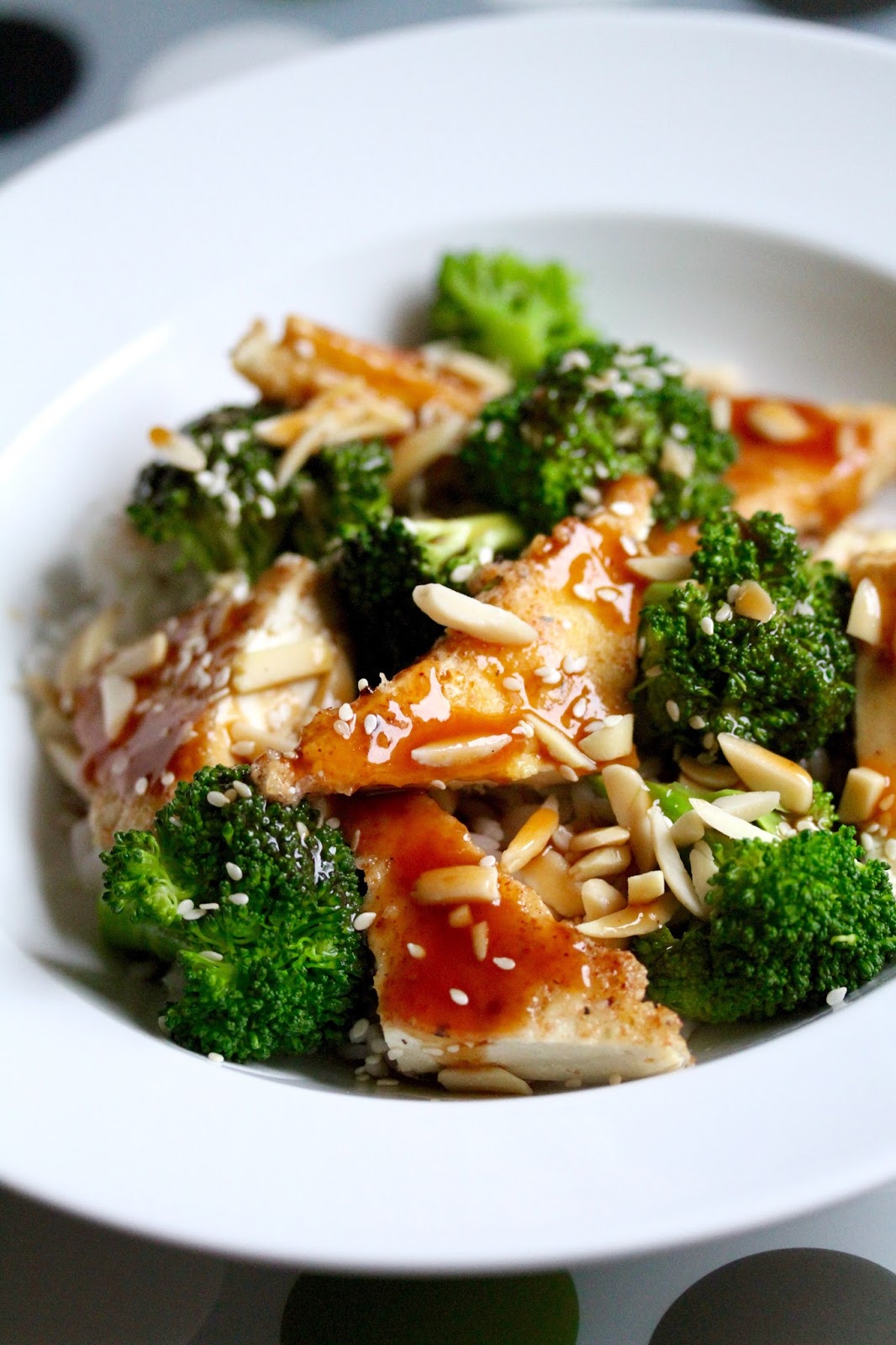 Smith's Vegan Kitchen Broccoli Almond SweetandSour Tofu