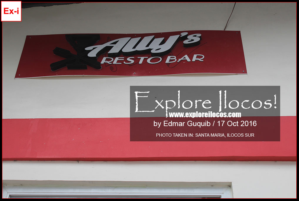 Ally's Restobar, Santa Maria, Ilocos Sur