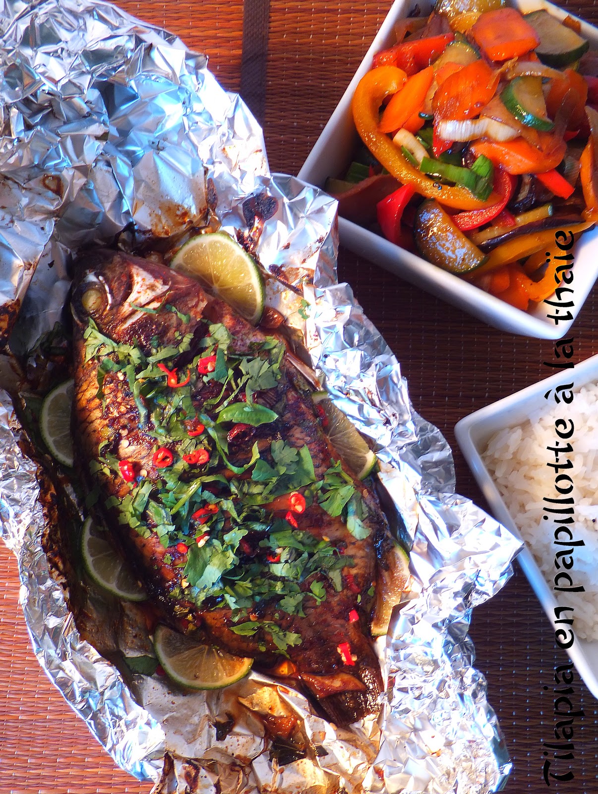 Suite Gourmande Tilapia en papillote à la thaïe