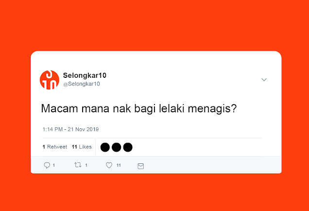 Soalan Cepumas Macam Mana Nak Bagi Lelaki Menangis