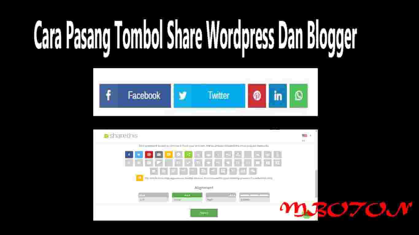 Cara Pasang Tombol Share WordPress Dan Blogger