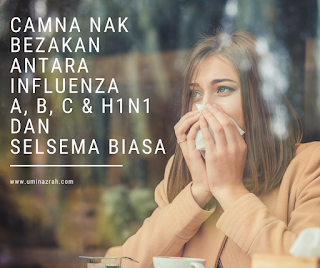 Perbezaan Antara Influenza A B C dan H1N1 serta Selsema Biasa Perbezaan Antara Influenza A B C dan H1N1 serta Selsema Biasa
