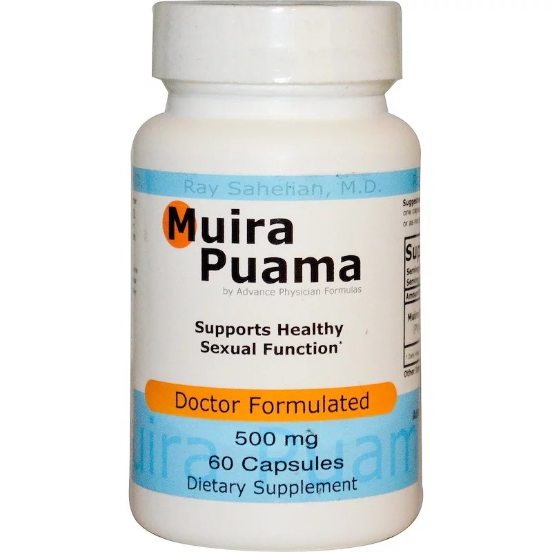Advance Physician Formulas, Муира Пуама, 500 мг, 60 капсул