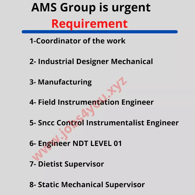 AMS Group is urgent Requirement