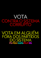 apodrecetuga abstenção alimenta a corrupção voto ventura, muda portugal