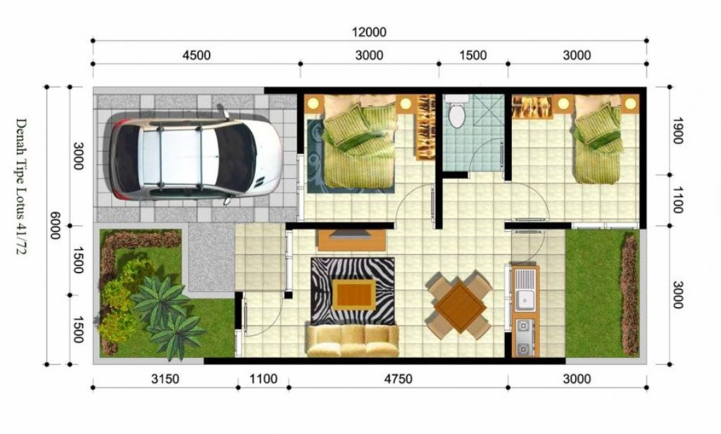 19+ Desain Rumah Minimalis 6x12 1 Lantai Paling Modern Dan Nyaman