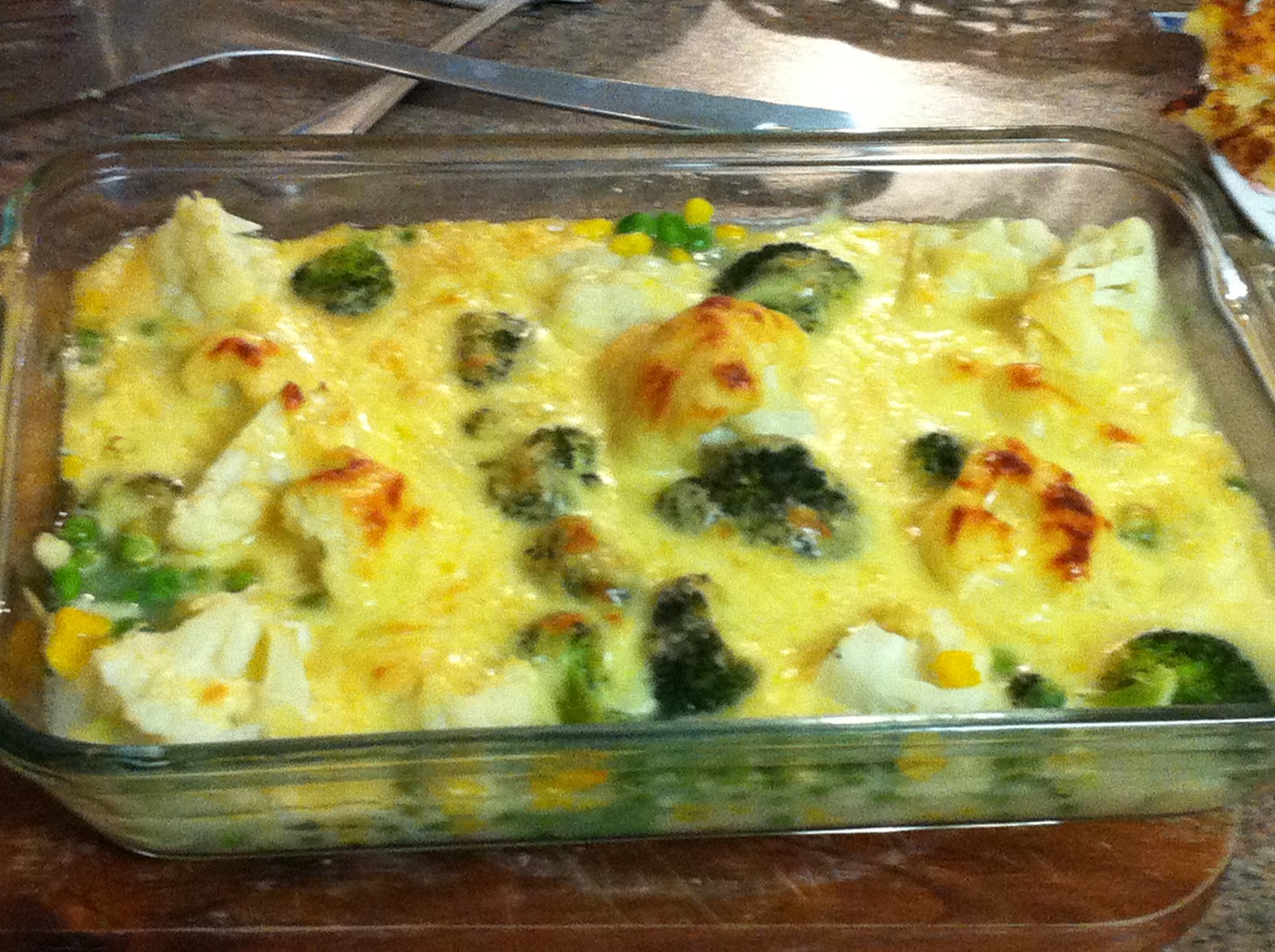 My Place Food Wine and all that goes with it. Cheesy Vegetable Bake