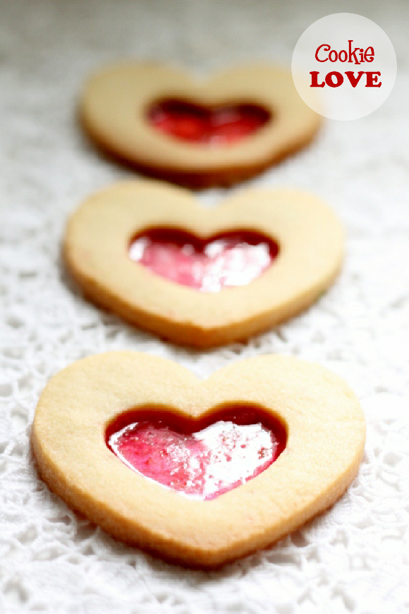 Candy Heart Shortbread Cookies Recipe - BirdsParty.com