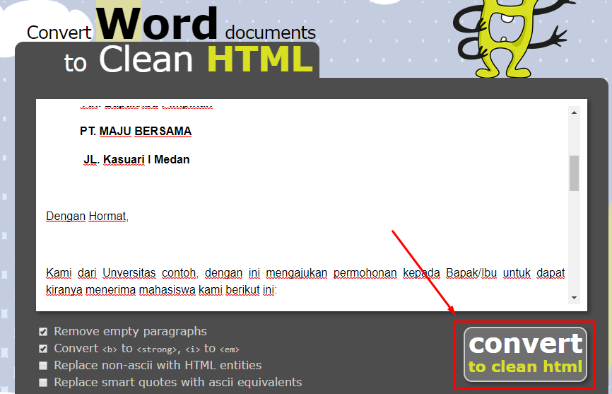 Cara mudah Memindahkan Tulisan dari Word ke blog tidak