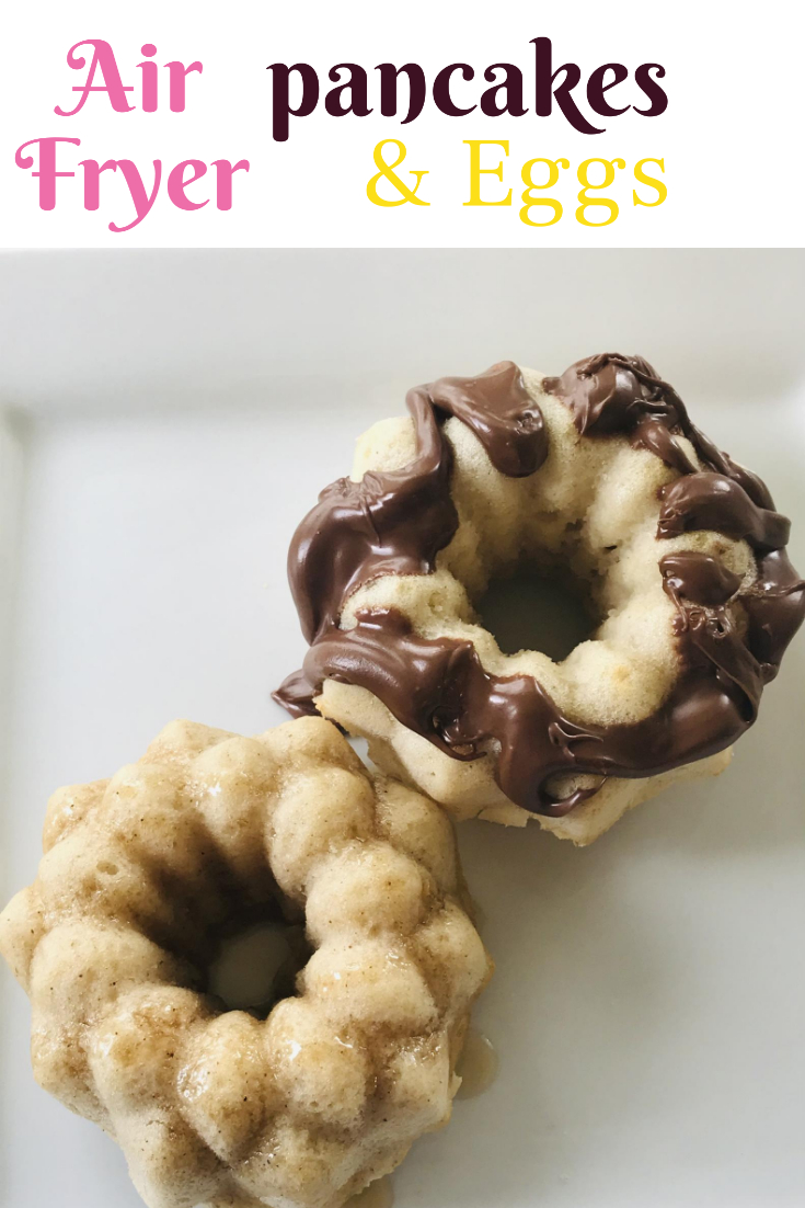 Air Fryer Pancakes and Eggs in Silicone Molds [The Color Wheel Gallery]