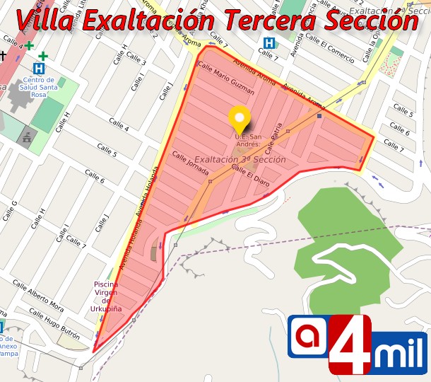 Villa Exaltación Tercera Sección (1975): Zona del Distrito 1 de El Alto, Bolivia