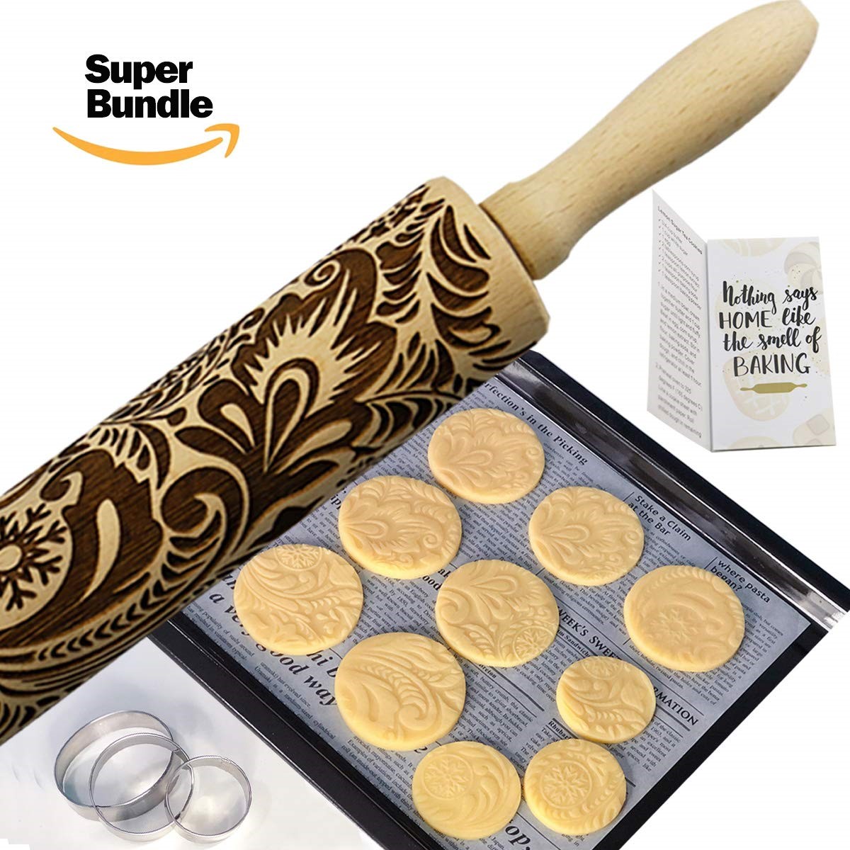 What amazing things does an embossed rolling pin can do?