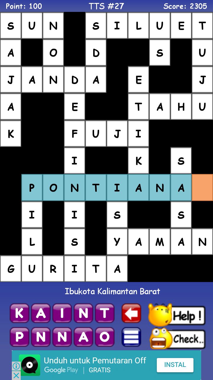 Jawaban Tts Level 35 web site edukasi