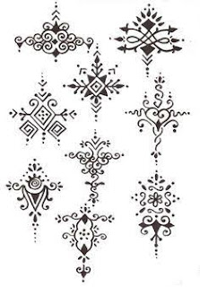 Simple elegan henna tattoo designs