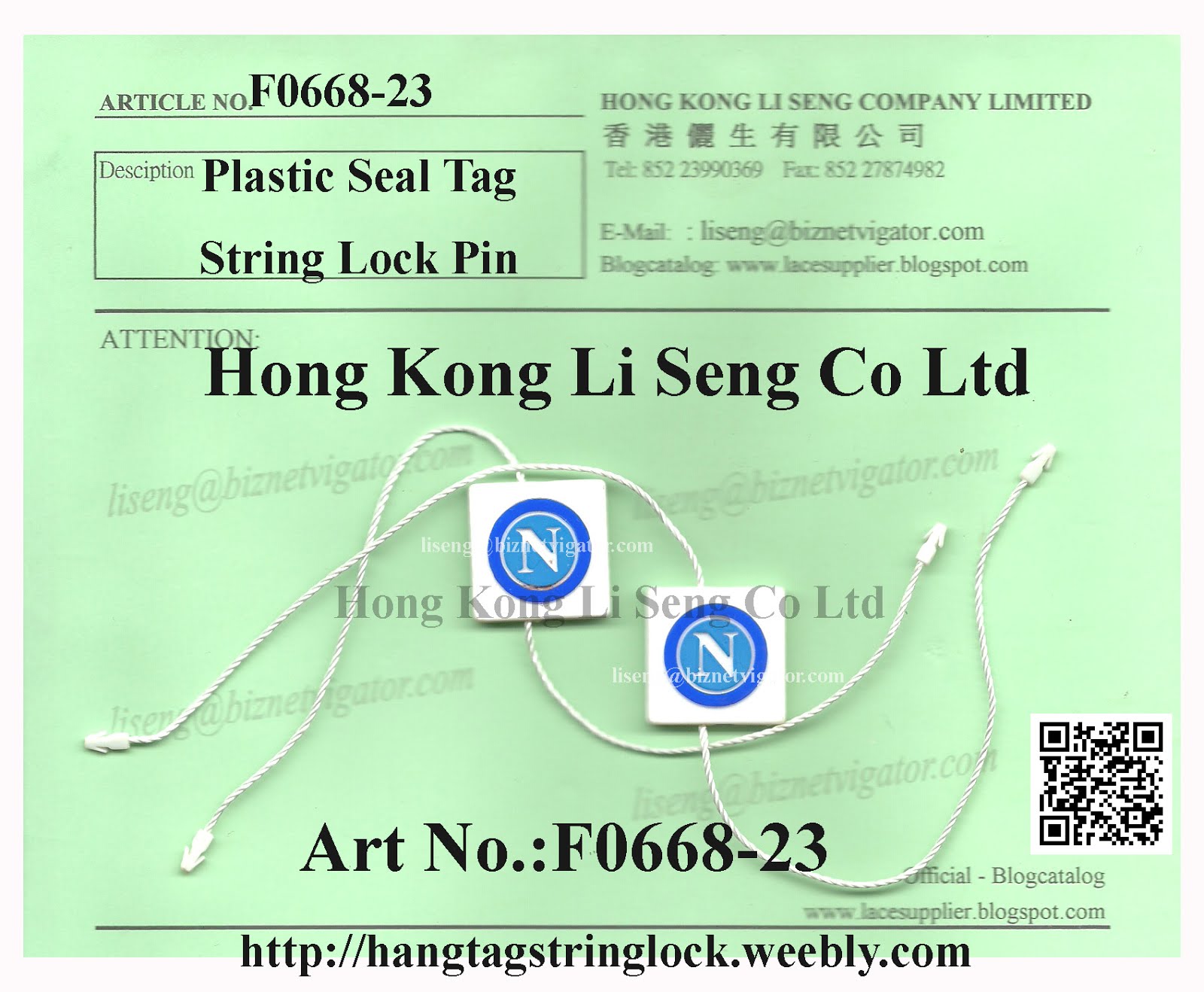 Daily News Plastic Seal Tag String Lock Pin