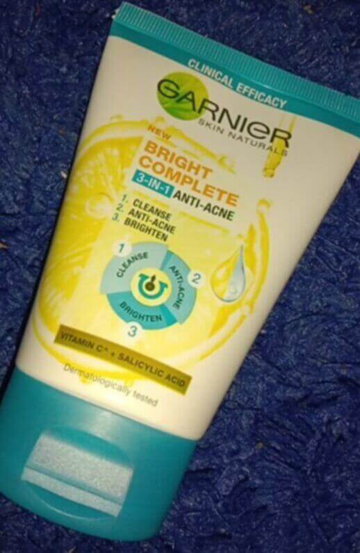 Cek Ingredients Garnier Bright Complete 3in1 Anti Acne Facial Wash