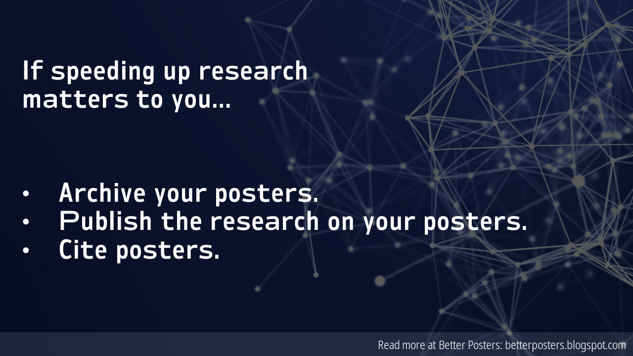 better posters citing posters conference posters