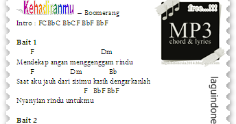 Chord Gitar Boomerang Kehadiranmu - Chord Walls