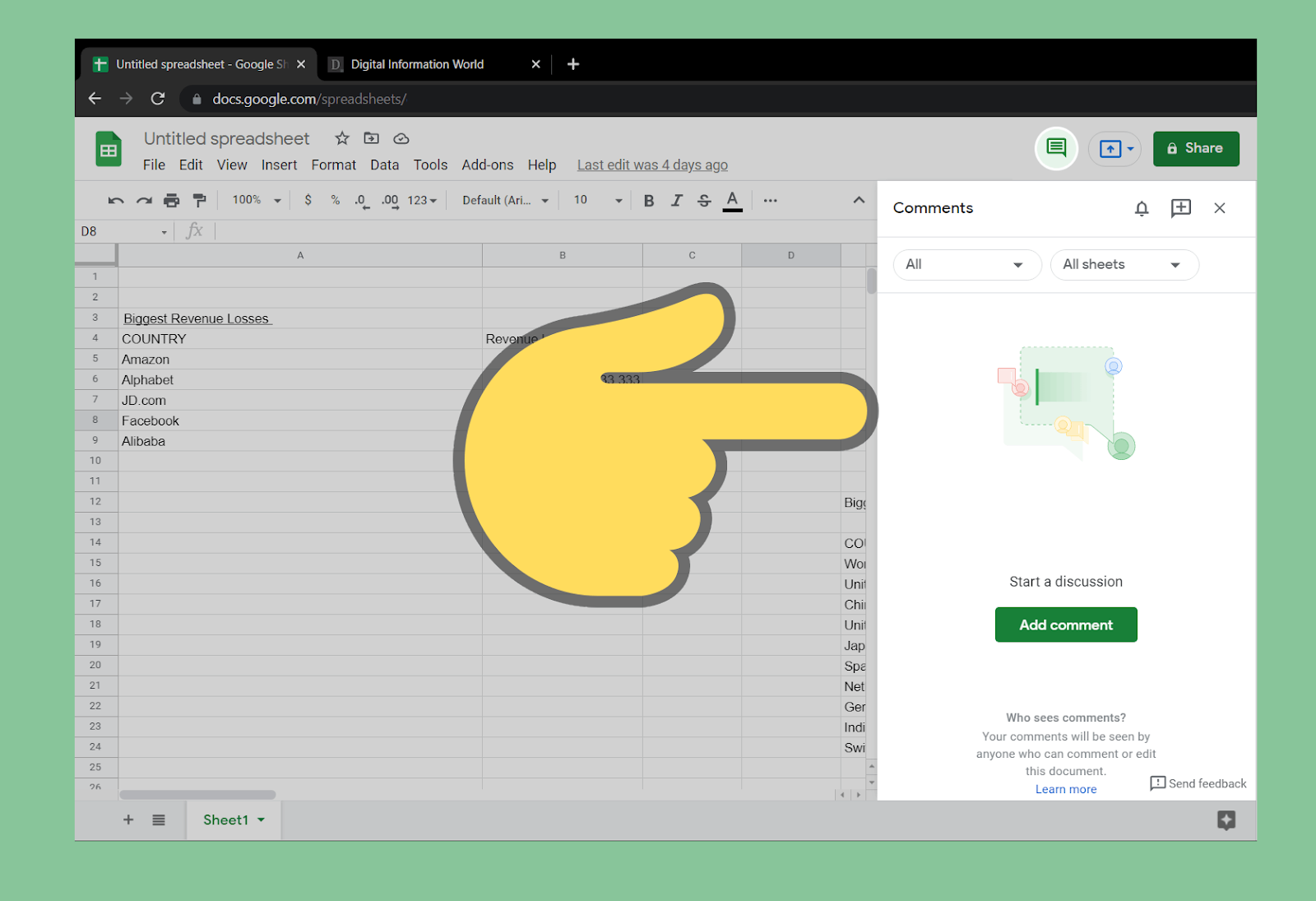Google Sheets is making it more convenient for users to collaborate by