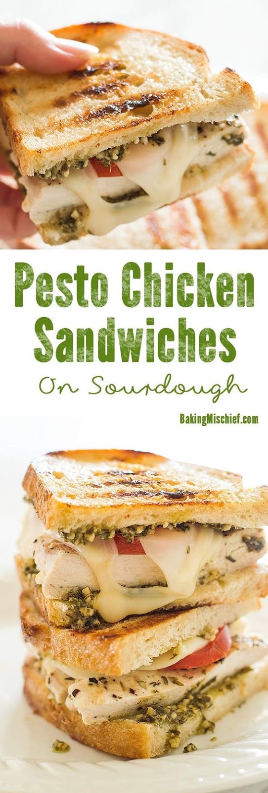 Pesto Chicken Sandwich on Sourdough 001