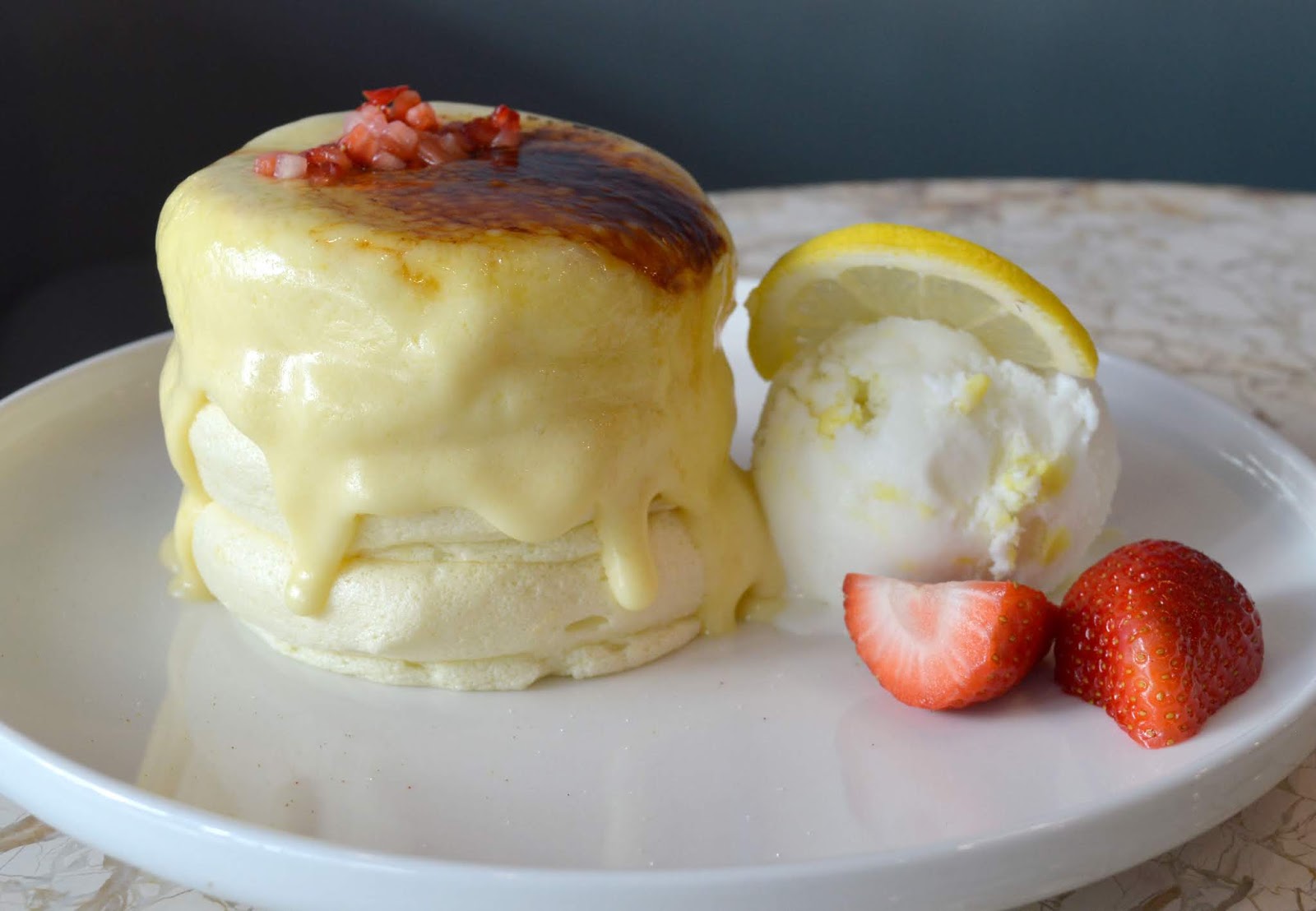 Trying Souffle Pancakes at Fufu Pancake Cafe in Vancouver