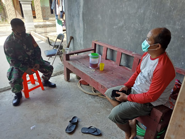 Selain Pererat Silaturahmi, Komsos Babinsa Juga Jadikan Ajang Sosialisasi Prokes di Wilayah