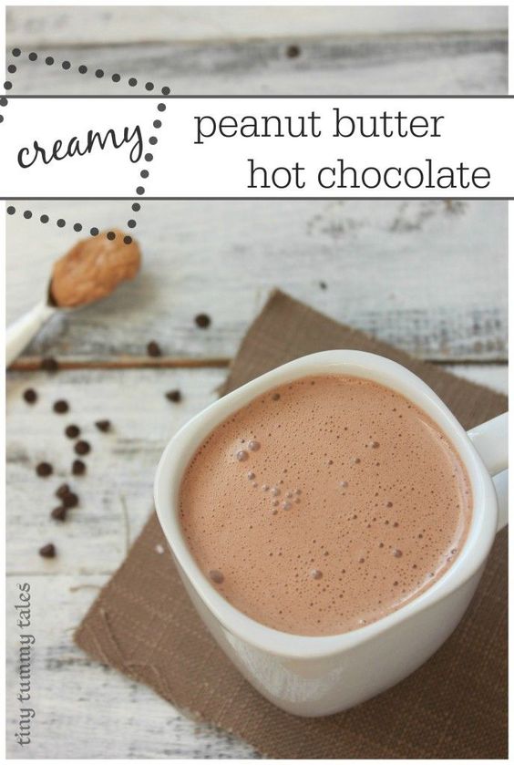 Creamy peanutbutter hot chocolate Simple Recipe Ideas