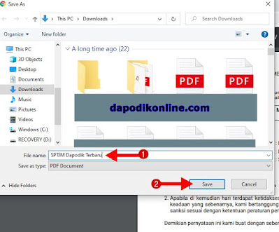 Cara Download SPTJM Dapodik File PDF