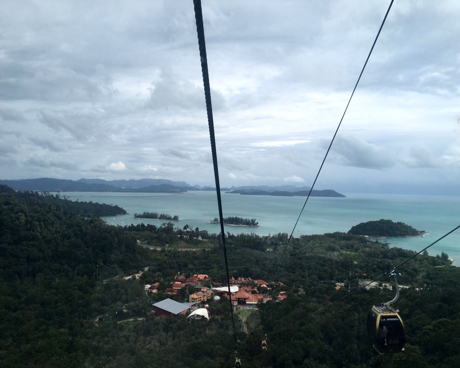 Langkawin köysiradan maisemaa.