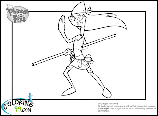 phineas and ferb cadance flynn coloring pages