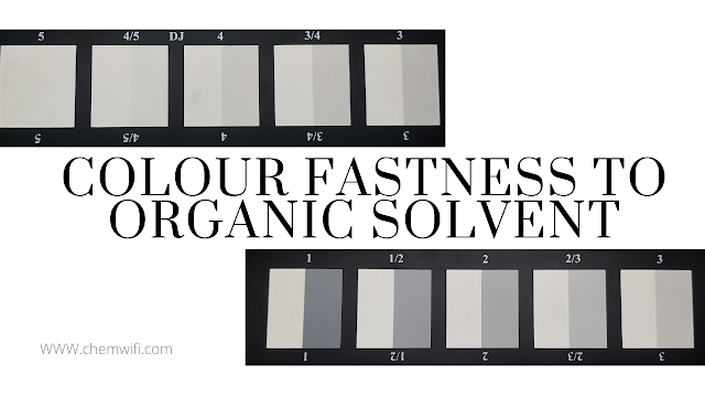 colour fastness to organic solvent - Textile