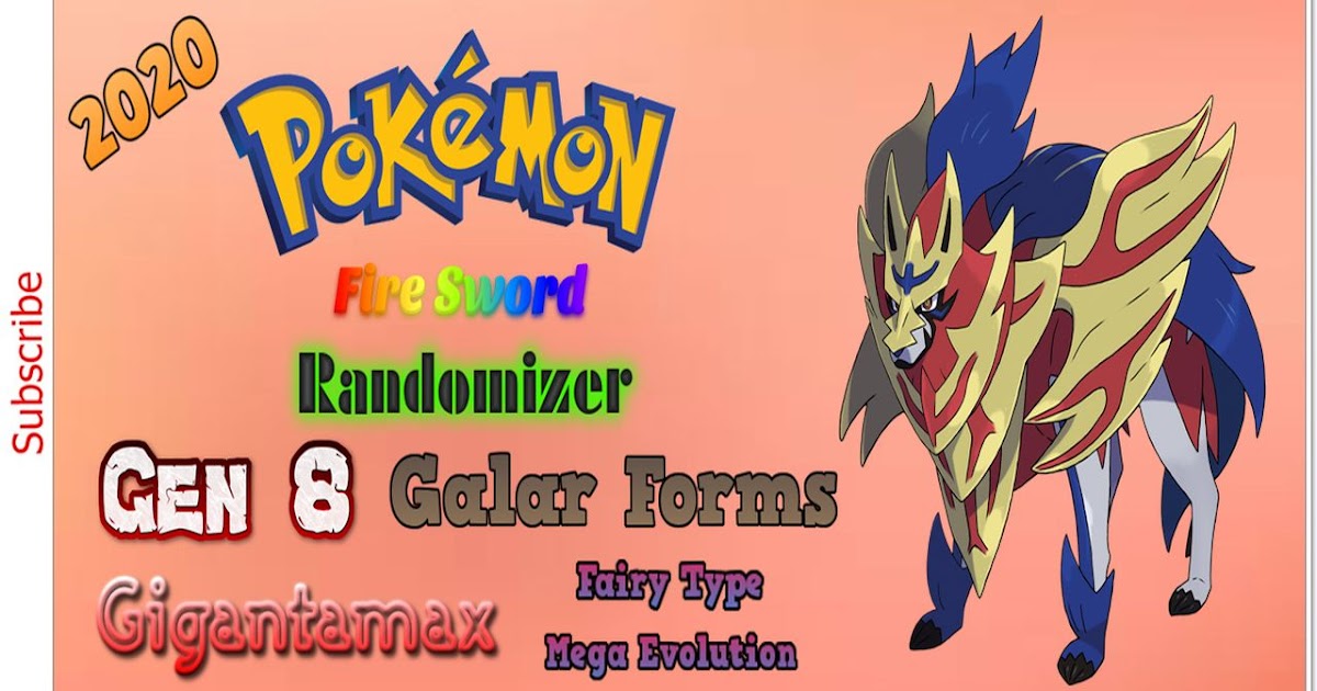 [Completed] Pokemon Fire Sword Randomizer New GBA ROM 2020, Gen 8