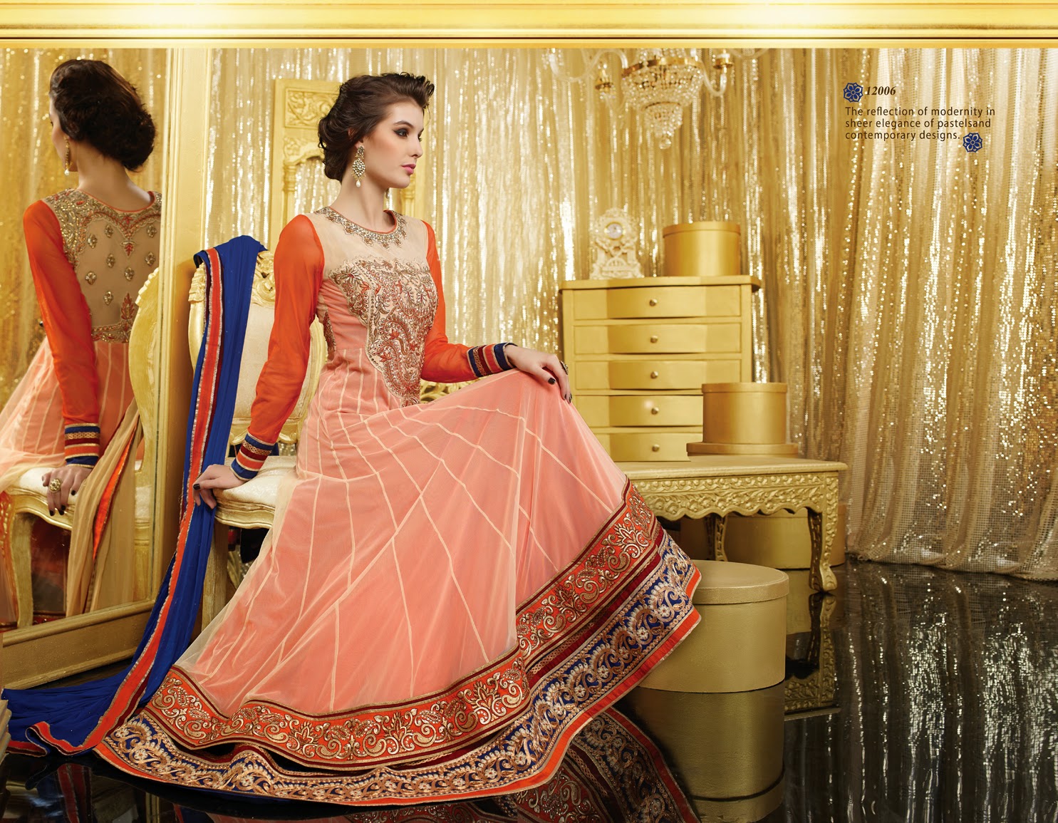 Singhaar Online ♥ Girls Long Bridal Frock Designs Bridal Frock Deisgns in Red Color Bridal