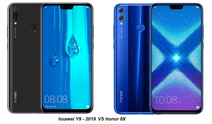 مقارنة Huawei Y9 2019 مقابل Honor 8x لمعرفة أيهما أفضل