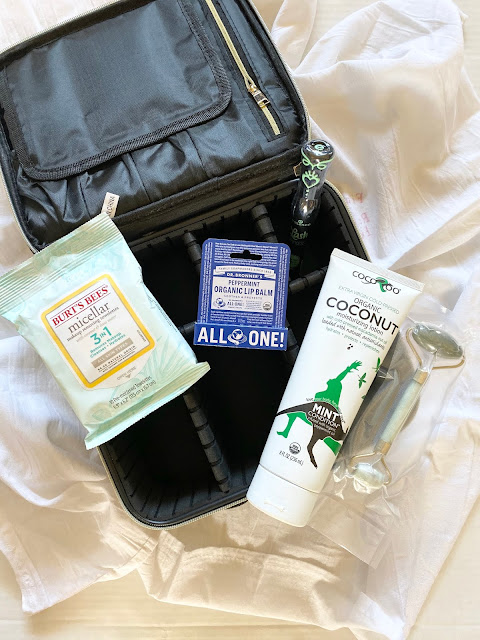 Bonus Beauty Day Giveaway: Day 12...Travel Make-up Case, Mascara, Lip Balm, Moisturizing Lotion, Jade Roller, Make-up Remover Wipes. Bonus Beauty Day Giveaway: Day 12 #12daysofholidaygiveaways