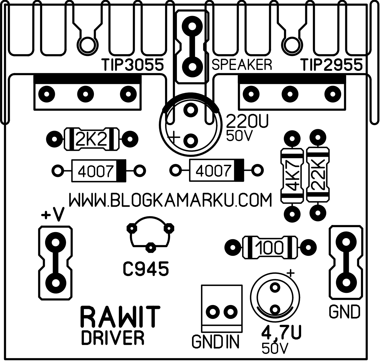 PCB Power amplifier Mungil Cabe Rawit Driver – BLOGKAMARKU