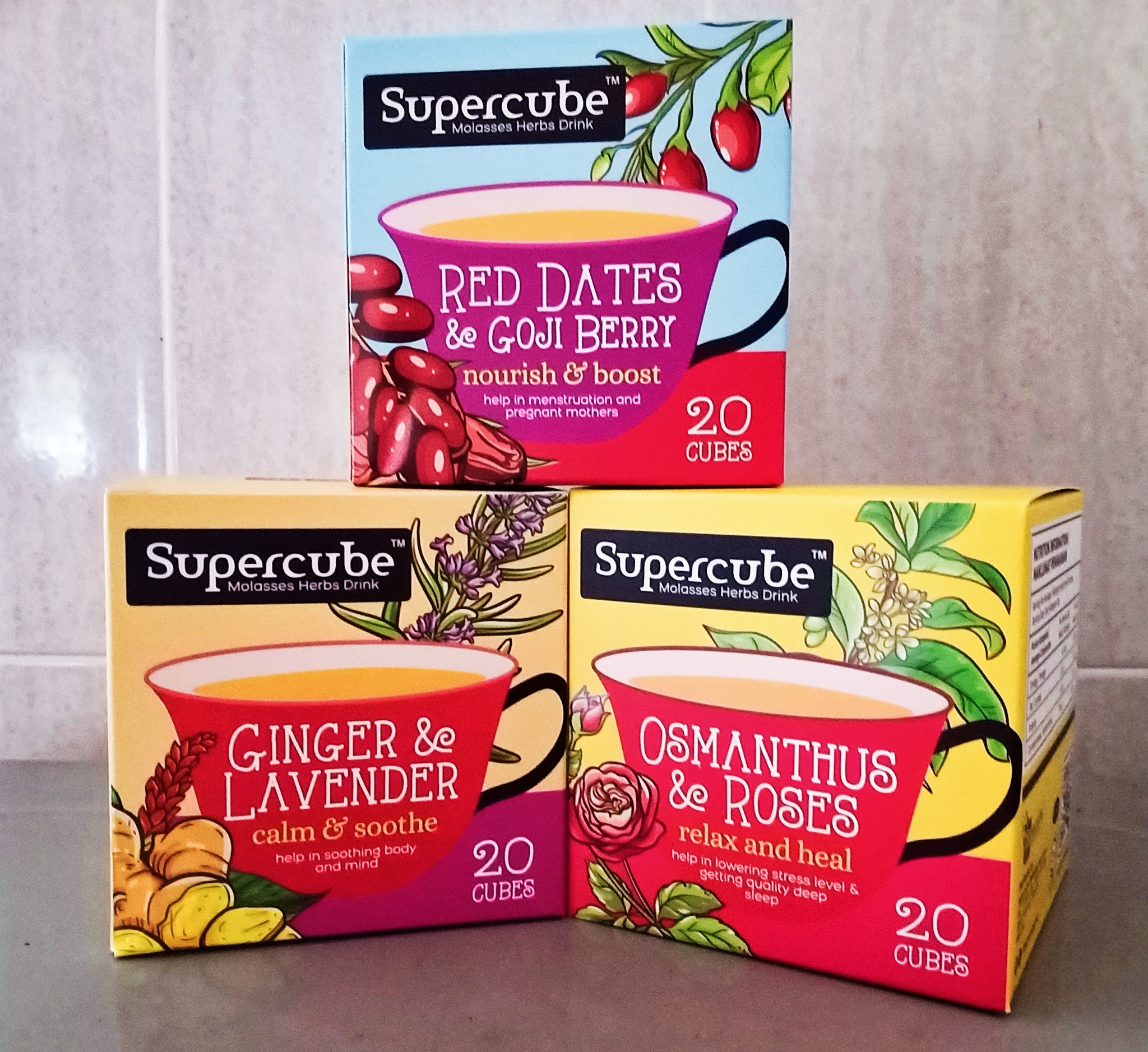 Tea supercube Supercube’s “food