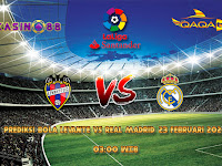 Prediksi Bola Levante vs Real Madrid 23 Februari 2020