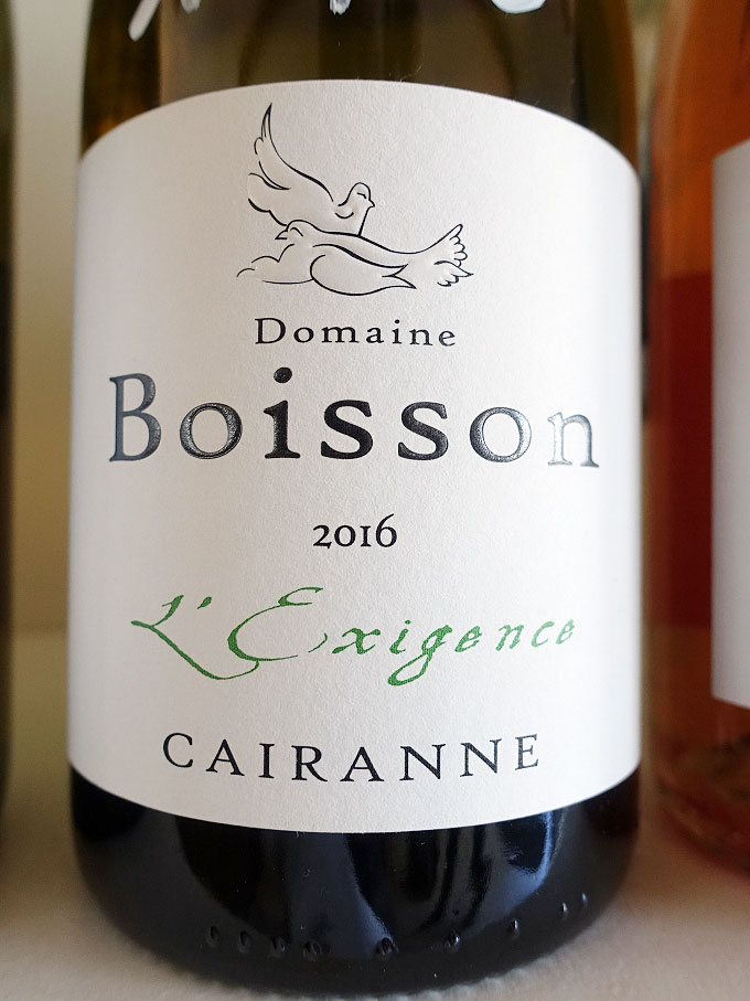 Domaine Boisson Cuvée L'Exigence Cairanne Blanc 2016 (89 pts)