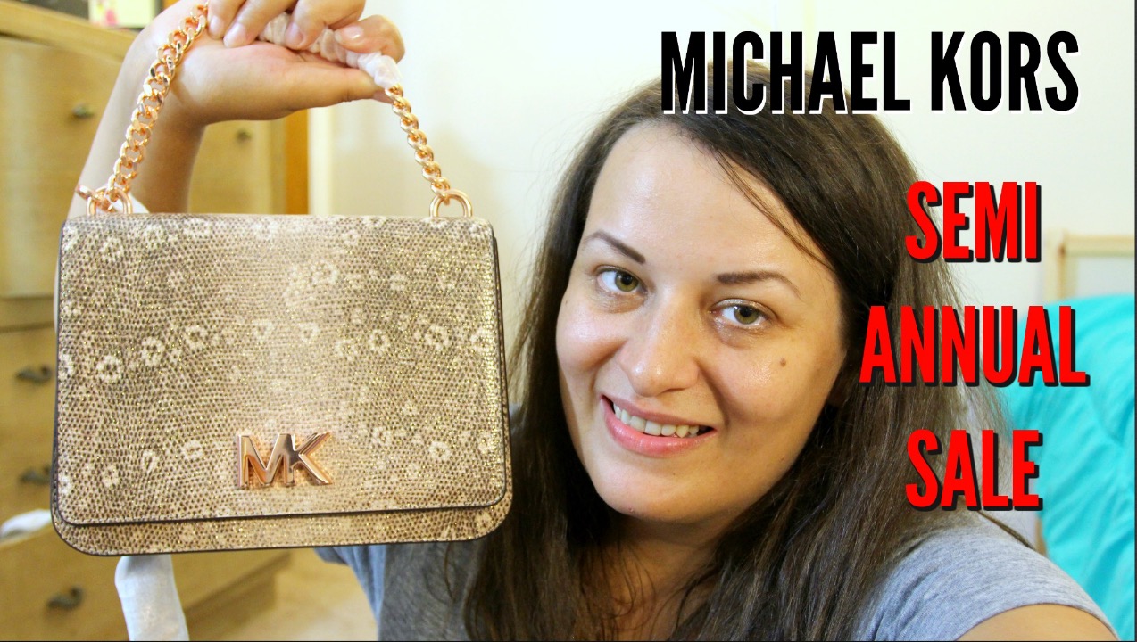 MICHAEL KORS MOTT CROSSBODY UNBOXING MK SEMI ANNUAL SALE