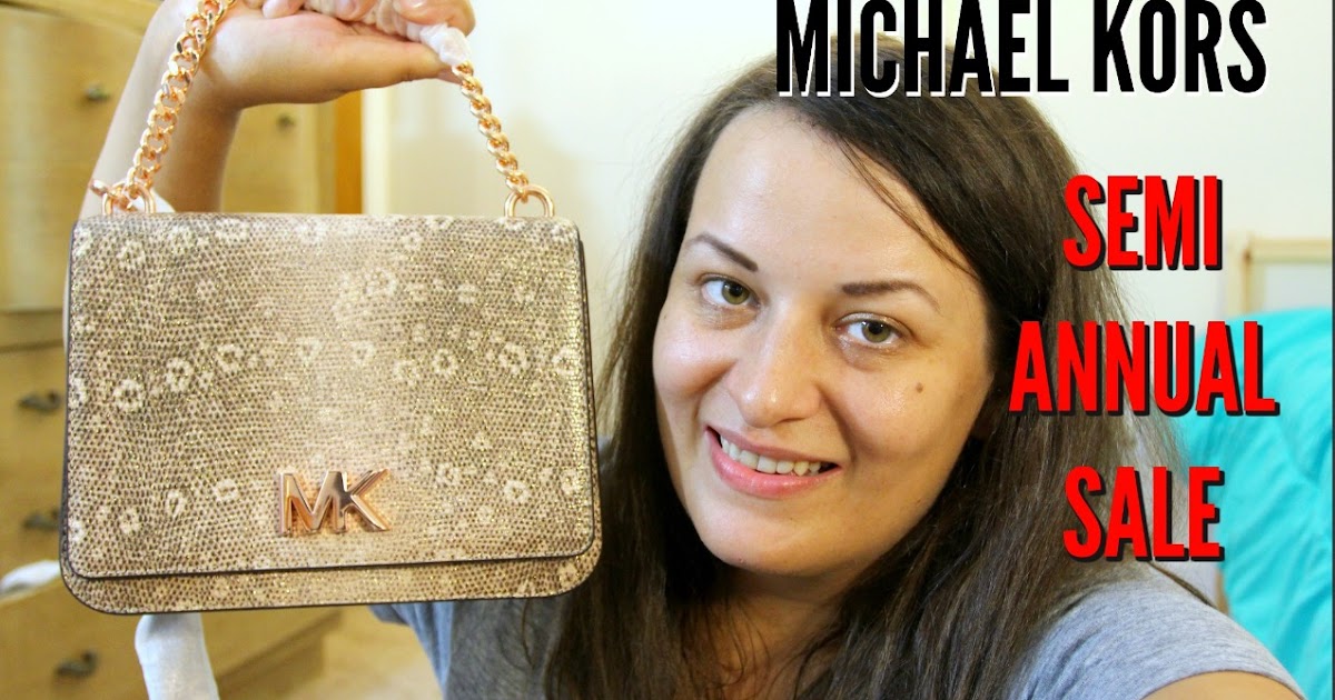 MICHAEL KORS MOTT CROSSBODY UNBOXING MK SEMI ANNUAL SALE