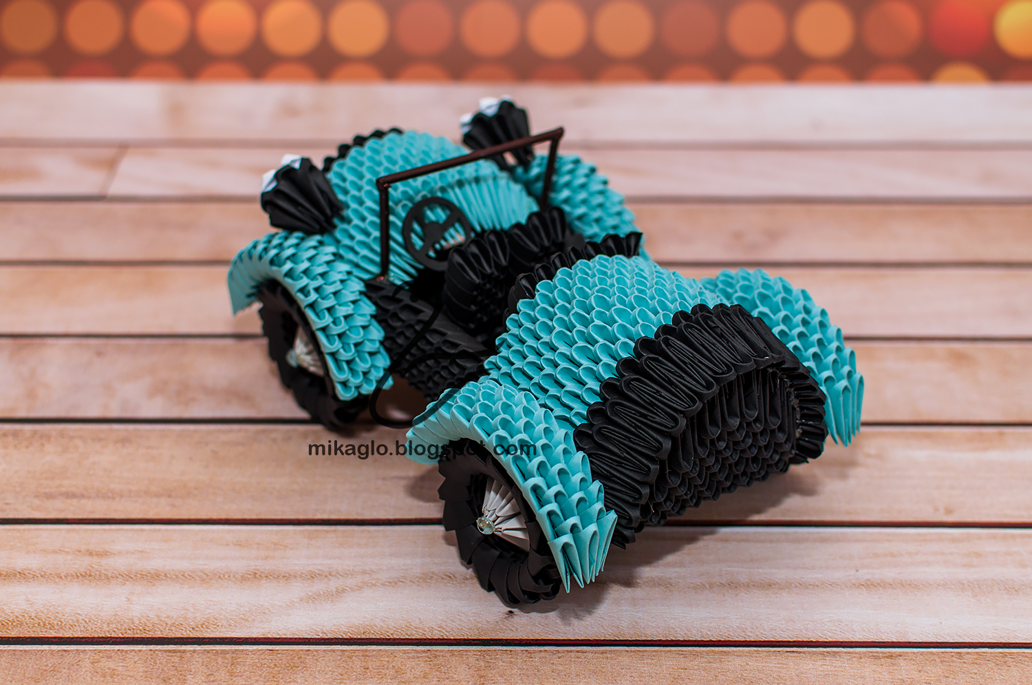 Origami 3d mikaglo 769. Samochód z origami / 3d origami car