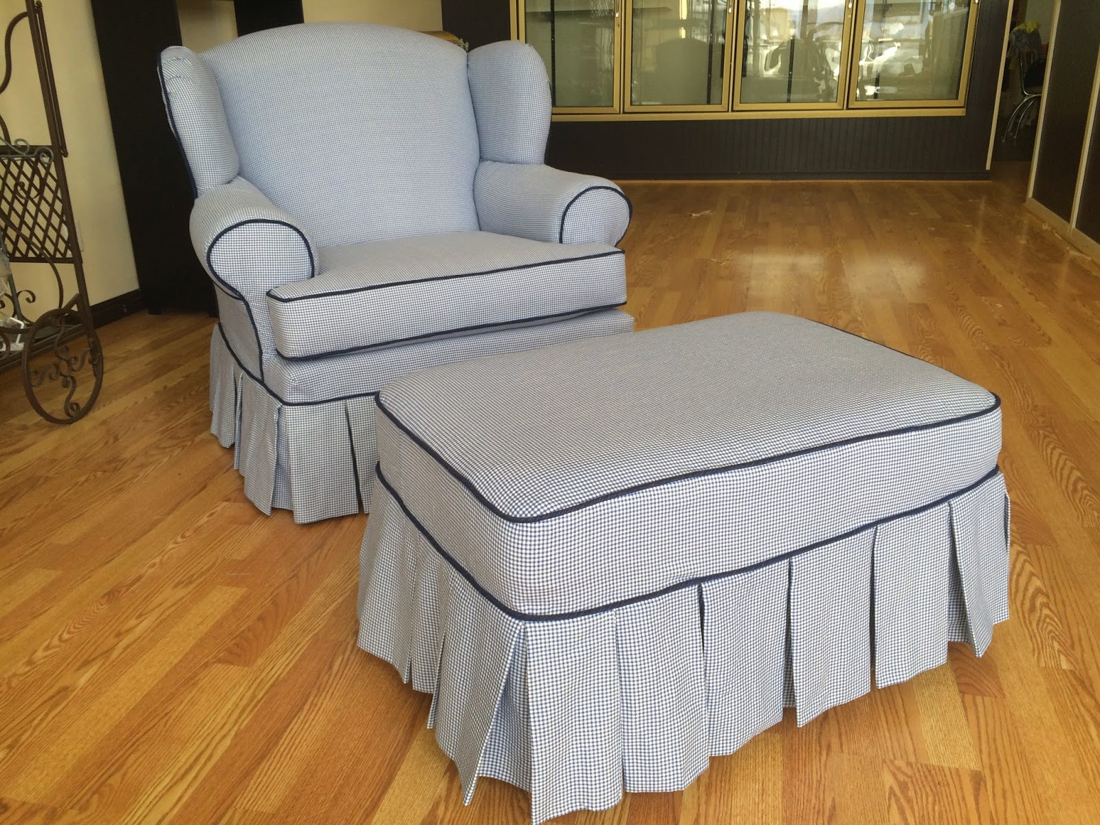 The Sewing Nerd Slipcovers Gingham style