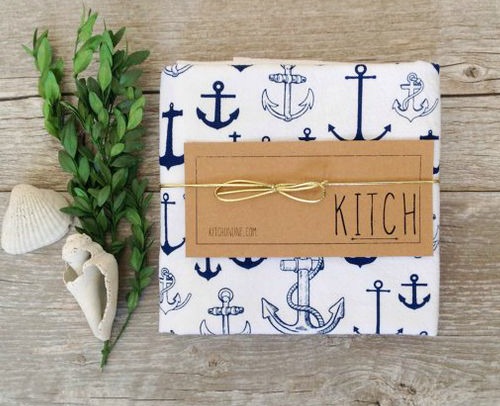 Nautical Anchor Kitchen Towels