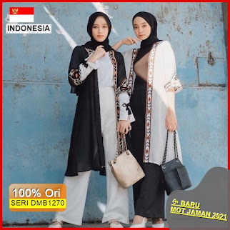 DMB1270 JUMPSUIT OVERALL CARDIGAN 1KG MUAT 4PCS FREE BELT BOHEMIAN SIFON OUTER BKK BORDIR KARDIGAN BORDIR SELEGRAM BARU 2021