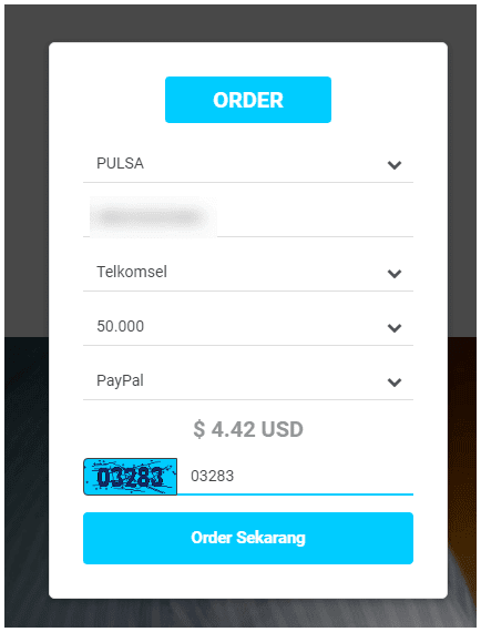 beli pulsa bayar pakai paypal